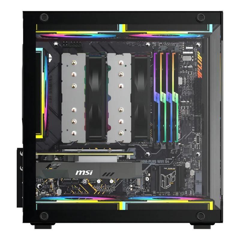 Mini Gabinete Gamer Gb1787 Preto Com 3 Fans Rgb Micro-atx - HAYOM